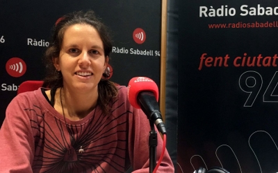 Míriam Ferrándiz, als estudis de Ràdio Sabadell/ Ràdio Sabadell