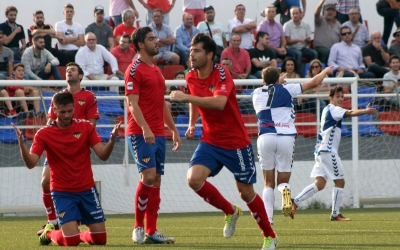 Víctor Martínez celebra el gol contra l'Atlético Saguntino | Sandra Dihor