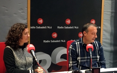 Reyes i Garcia, als estudis de Ràdio Sabadell/ Raquel Garcia