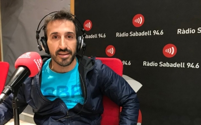 Aleix Muñío, organitzador de La Nostra als estudis de Ràdio Sabadell | Roger Benet
