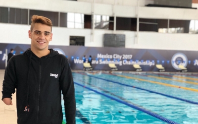 Salguero disputarà avui a Mèxic la segona de les tres proves que nedarà al Mundial adaptat | Twitter