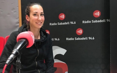 Georgina Garcia als estudis de Ràdio Sabadell | Adrián Arroyo