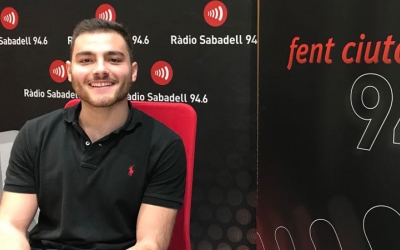 Quim Vaíllo ahir als estudis de Ràdio Sabadell
