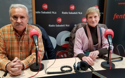 Antonio Carballo i Conxita Membrives, a Ràdio Sabadell/ Raquel Garcia