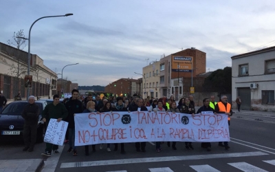 Imatge de la marxa per la Rambla Ibèria | Ràdio Sabadell
