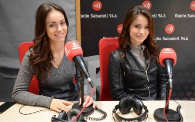 Les germanes Raluy a l'estudi de Ràdio Sabadell | Raquel García 