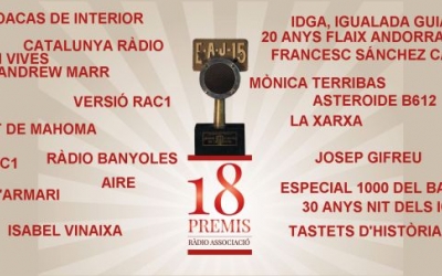 Els guanyadors de la 18a edició dels Premis | Ràdio Associació de Catalunya