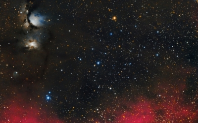 Una fotografía del camp d'M78 de la constel·lació d'Orió feta des d'Àger | Manel Martín