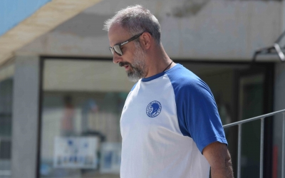 David Palma dimarts a l'últim entrenament a Sabadell abans de viatjar cap a Rússia | Roger Benet