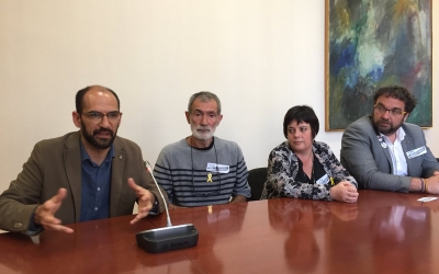 Serracant, Ramírez, Goikoetxea i Fernàndez durant la recepció | Ràdio Sabadell