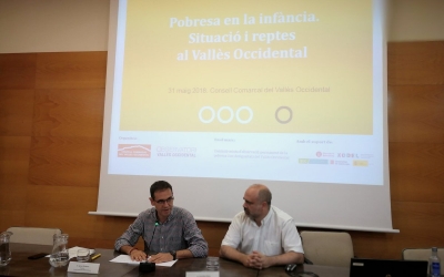Igansi Giménez i el professor de sociologia Pau Marí-Klose | Consell Comarcal del Vallès Occidental