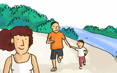 Imatge del cartell del programa Caminar en família