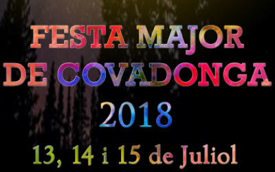 Part del cartell de la Festa Major del barri de Covadonga