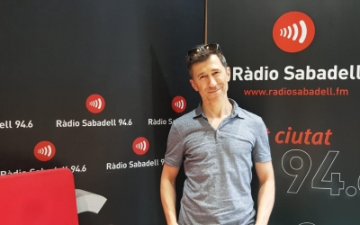 Pol Cruells en la seva visita a Ràdio Sabadell | Raquel Garcia