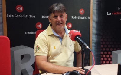 Jordi Grané a l'estudi de Ràdio Sabadel | Pau Duran