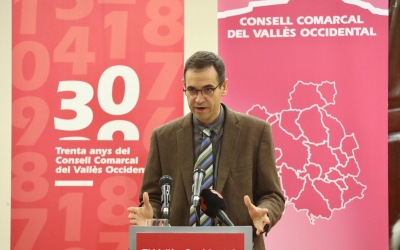 Ignasi Giménez, en la presentació de l'informe | Cedida