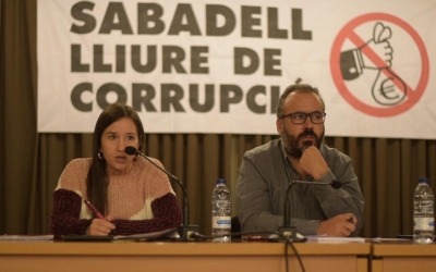 Acte de la Plataforma Sabadell Lliure de Corrupció, en els sisè aniversari del cas Mercuri | Roger Benet