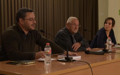 Joan Carles Sànchez, Simón Saura i Marta Farrés durant la presentació | Roger Benet 