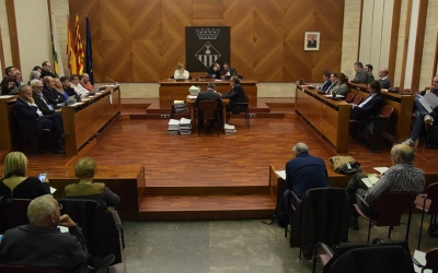 La moció dels presos en vaga de fam s'ha debatut al Ple municipal/ Roger Benet