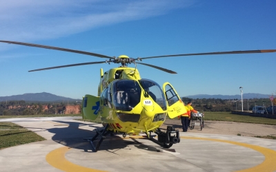 Imatge de l'helicòpter medicalitzat del SEM | Pau Duran
