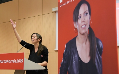 Marta Farrés durant el seu parlament | Roger Benet