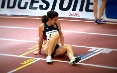 Montse Mas, atleta del Barça, campiona de Catalunya de 1.500