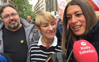 Ciruó i Nogueras durant la roda de premsa | Ràdio Sabadell