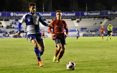 Néstor Querol al partit de la primera volta contra l'Olot | Adrián Arroyo