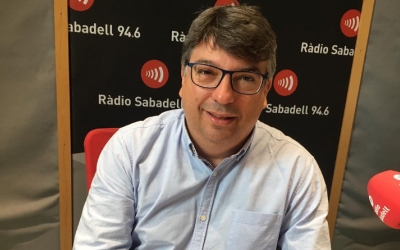 Xavier Martínez, a Ràdio Sabadell/ Mireia Sans