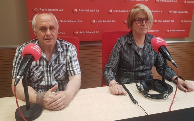 Els veïns del Centre Mercat als estudis de Ràdio Sabadell | Pau Duran