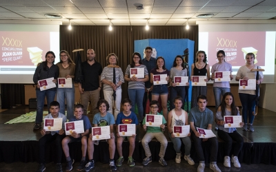 La foto de família dels guanyadors del certamen | Marc González Alomà / Ajuntament de Sabadell
