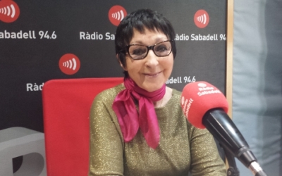 Mirna Lacambra en una entrevista a Ràdio Sabadell