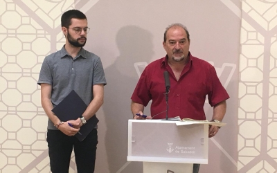 Eloi Cortés i Manuel Robles en roda de premsa | Mireia Sans