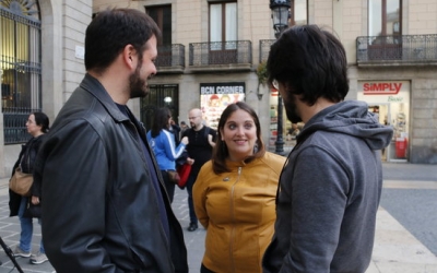 D'esquerra a dreta, Enric Pineda, Mabel Rodríguez i Ferran Reyes | ACN