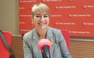 Lourdes Ciuró, portaveu de Junts, als estudis de Ràdio Sabadell