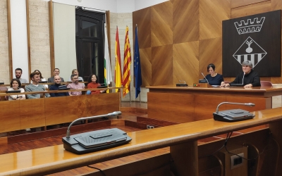 Montse Barderi, rebuda al Saló de Plens de l'Ajuntament | Pau Duran