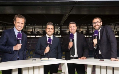 Jorge Valdano, José Sanchís, Òscar Garcia i Àxel Torres, en una retransmissió per Bein Sports | @gol 