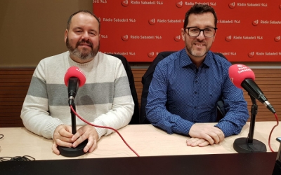 Joan Mena i Paco Aranda, a Ràdio Sabadell/ Núria Garcia
