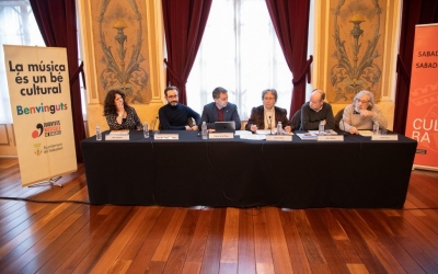 D'esquerra a dreta, Alba Castells, Enric Martínez-Castignani, Carles de la Rosa, Joana Soler, Joan Manau i Jordi Roca | Roger Benet