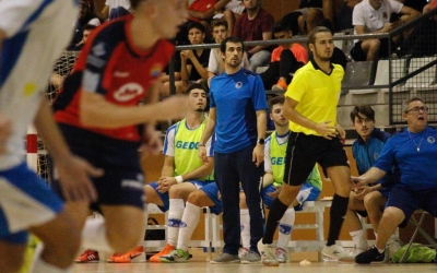 Borja Burgos, en el partit de la primera volta contra els maresmencs | Pau Vituri