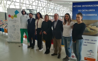 Foto de família en la presentació del Míting Internacional de Catalunya | Sergi Park