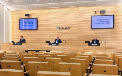 La Junta General d'Accionistes del Banc Sabadell s'ha celebrar telemàticament | Cedida