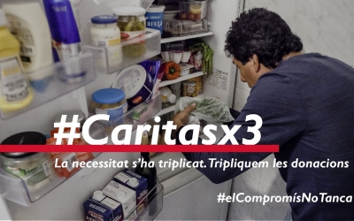Imatge de la campanya #Caritasx3 | Cedida