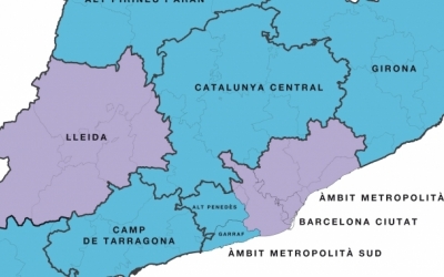 Nou mapa de les regions sanitàries de Catalunya | Departament de Salut