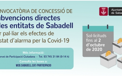 Campanya de subvencions de l'Ajuntament de Sabadell | Cedida