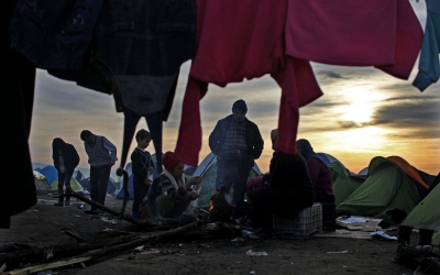 Imatge d'un camp de refugiats/ Cedida Sergi Càmara