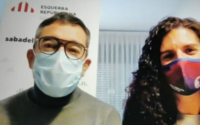 Gabriel Fernández i Èlia Soriano, regidors d'Esquerra/ Cedida