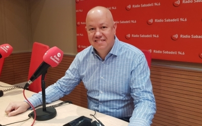 Joan García, a Ràdio Sabadell/ Arxiu