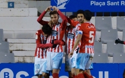 Barreiro celebra el gol de penal | CD Lugo