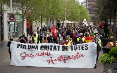 Manifestació d'aquest migdia a Sabadell | Roger Benet
